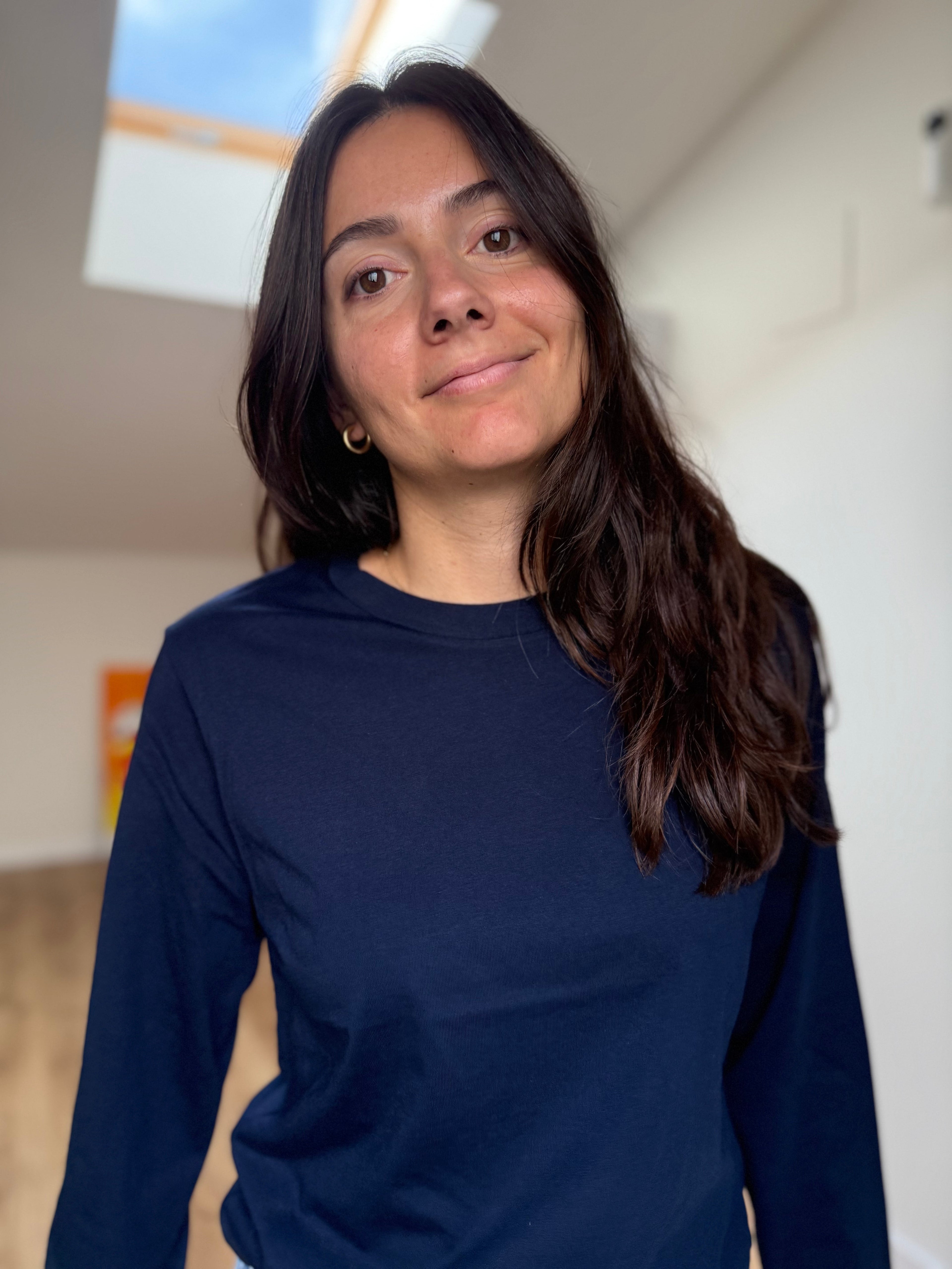 Camiseta Básica Premium Algodón Orgánico – Manga Larga Mujer