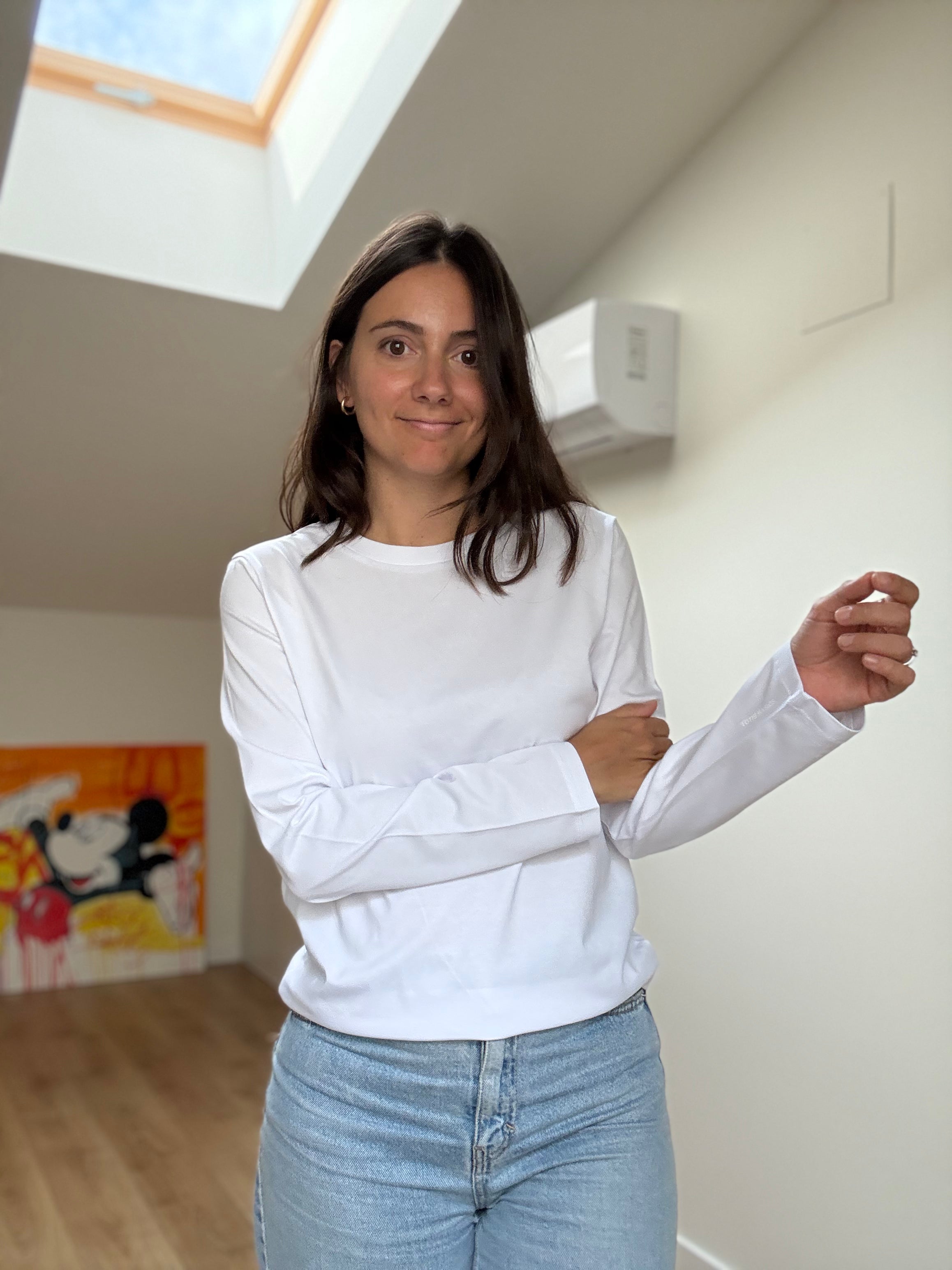 Camiseta Básica Premium Algodón Orgánico – Manga Larga Mujer