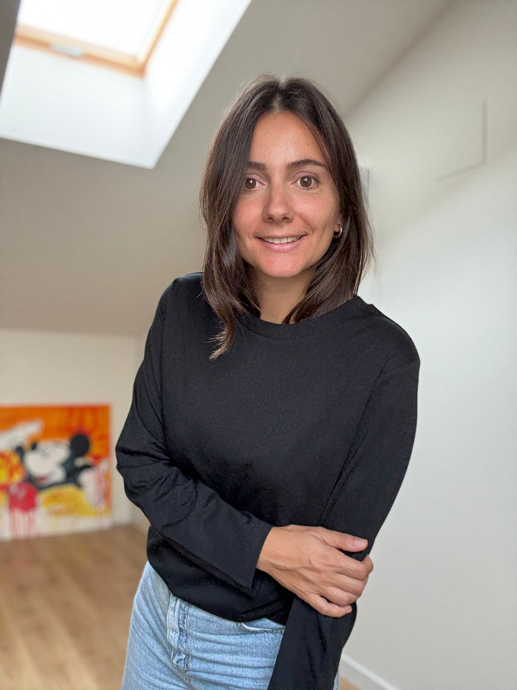 Camiseta Básica Premium Algodón Orgánico – Manga Larga Mujer