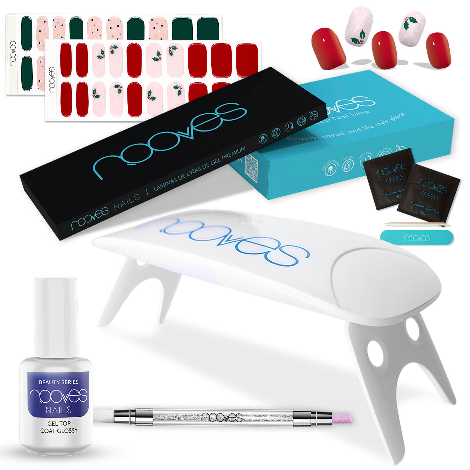 Starter Kit Beauty Navidad - Pack de Iniciación con Top Coat - Aurora - Christmas Kiss
